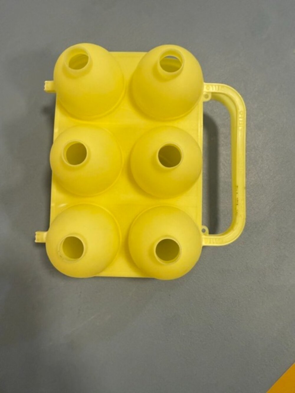 Vintage JELLO Egg Mold Yellow Plastic 12 Cup Easter Deviled Eggs Tray Jello Mold